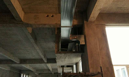 郫县电子厂房施工12.29