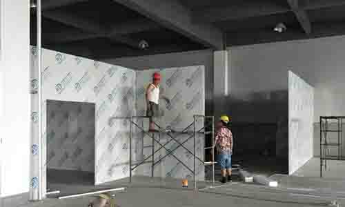 20170602广汉4栋调味醋 彩钢板隔墙安装