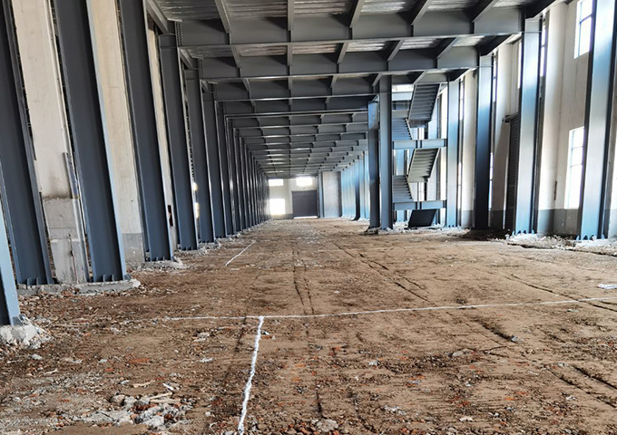 江苏啃馋你食品有限公司厂房装修现场